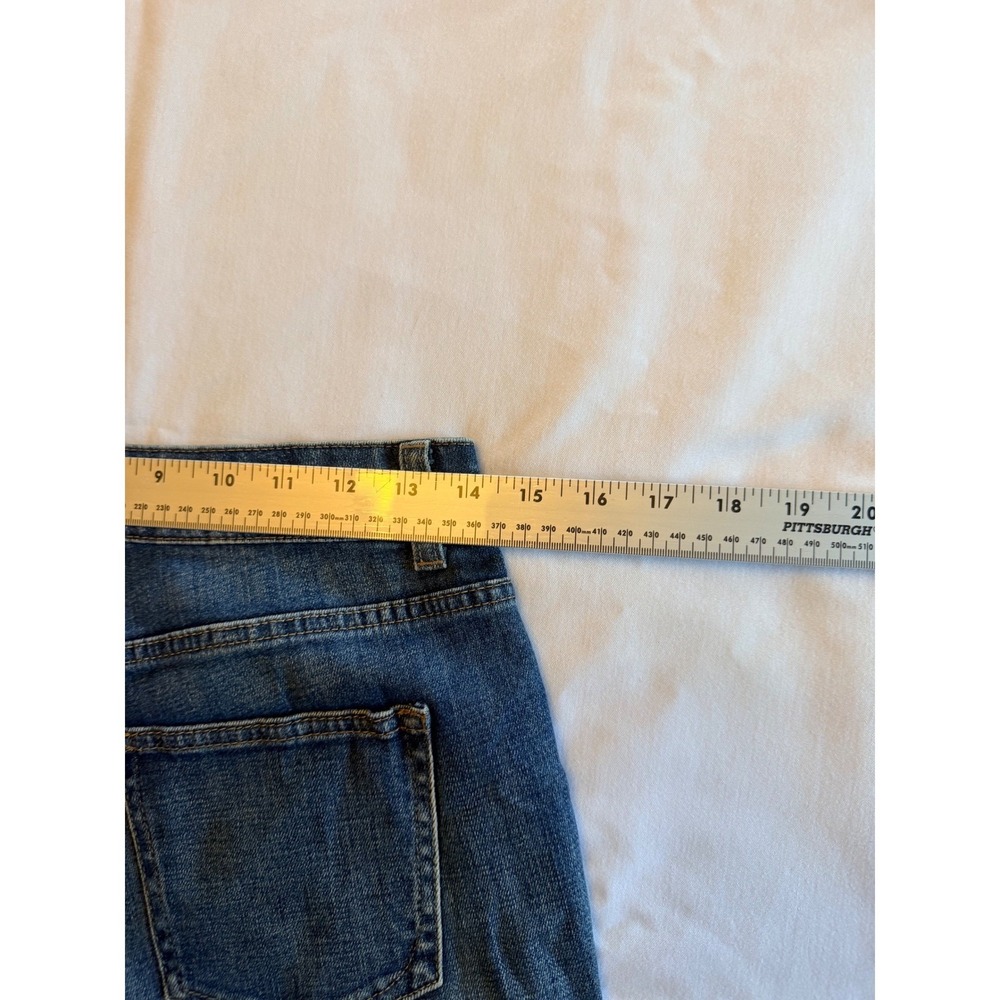 Talbots Simply Flattering Medium Wash Cuffed Denim Bermuda Shorts Womens 2 - Picture 4 of 7